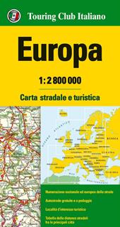 Europa 1:2.800.000. Carta stradale e turistica