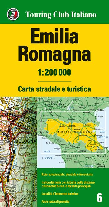 Emilia Romagna 1:200.000. Carta stradale e turistica. Ediz. multilingue  - Libro Touring 2018, Carte regionali 1:200.000 | Libraccio.it