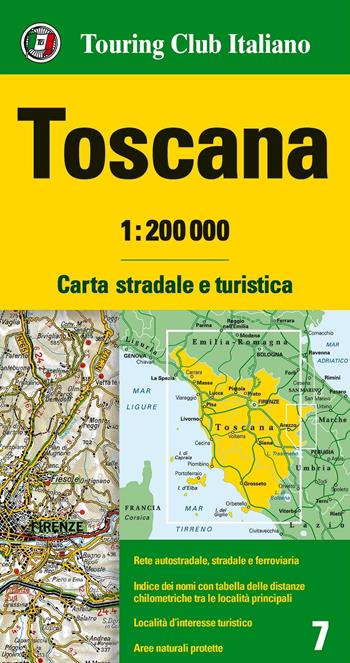 Toscana 1:200.000. Carta stradale e turistica  - Libro Touring 2016, Carte regionali 1:200.000 | Libraccio.it