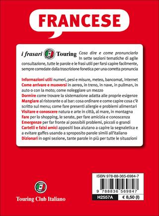 Francese per chi viaggia  - Libro Touring 2016, I frasari Touring | Libraccio.it