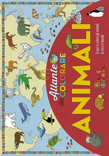 Animali. Atlante da colorare. Ediz. illustrata  - Libro Touring Junior 2016 | Libraccio.it