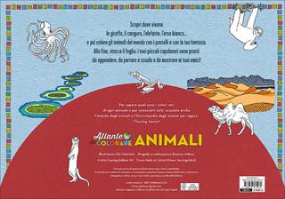 Animali. Atlante da colorare. Ediz. illustrata  - Libro Touring Junior 2016 | Libraccio.it