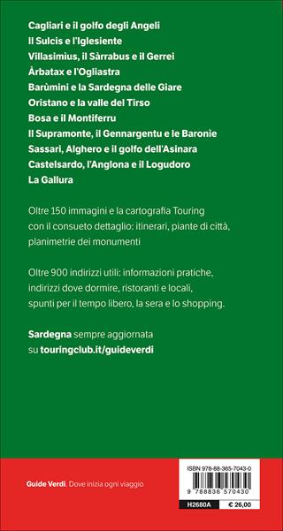 Sardegna  - Libro Touring 2017, Guide verdi d'Italia | Libraccio.it