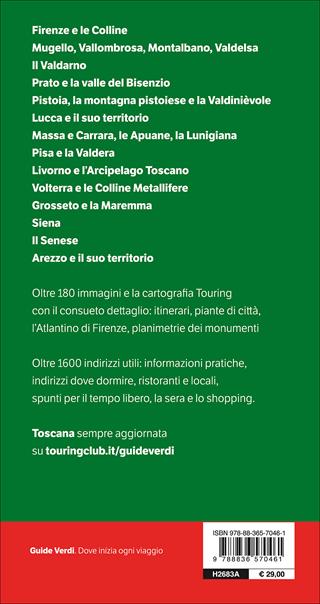 Toscana  - Libro Touring 2017, Guide verdi d'Italia | Libraccio.it