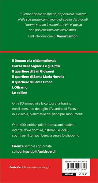Firenze  - Libro Touring 2017, Guide verdi d'Italia | Libraccio.it
