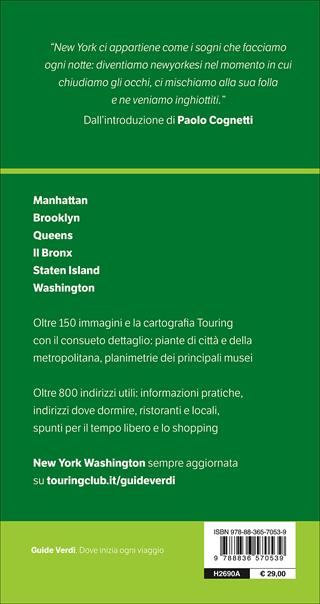 New York, Washington  - Libro Touring 2017, Guide verdi d'Europa | Libraccio.it