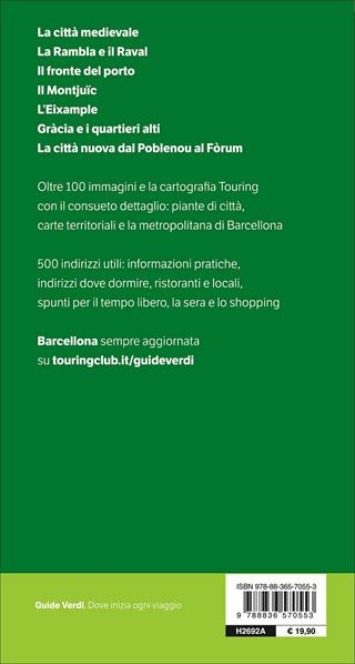 Barcellona  - Libro Touring 2017, Guide verdi d'Europa | Libraccio.it