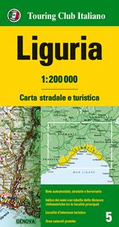 Liguria 1:200.000. Carta stradale e turistica