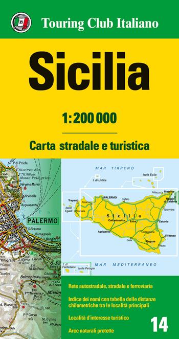 Sicilia 1:200.000. Carta stradale e turistica  - Libro Touring 2017, Carte regionali 1:200.000 | Libraccio.it