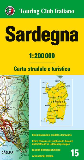 Sardegna 1:200.000. Carta stradale e turistica  - Libro Touring 2017, Carte regionali 1:200.000 | Libraccio.it