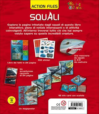 Squali. Con Prodotti vari  - Libro Touring Junior 2017, Action Files | Libraccio.it