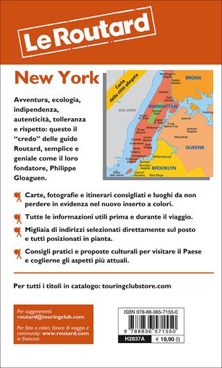 New York  - Libro Touring Il Viaggiatore 2017, Guide Routard | Libraccio.it