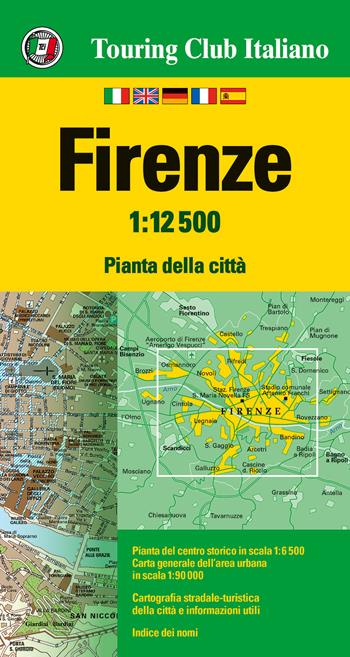 Firenze 1:12.500. Ediz. multilingue  - Libro Touring 2017, Piante di città | Libraccio.it