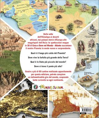 Cosa e dove nel mondo. Atlante. Ediz. a colori  - Libro Touring Junior 2017, Atlanti Touring junior | Libraccio.it