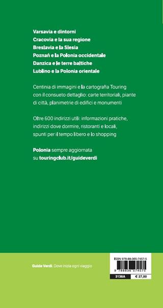 Polonia  - Libro Touring 2019 | Libraccio.it