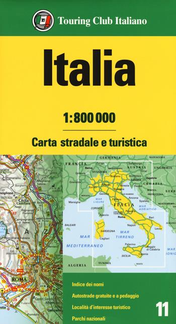 Italia 1:800.000. Carta stradale e turistica  - Libro Touring 2019 | Libraccio.it
