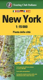 New York 1:15.000. Pianta della città