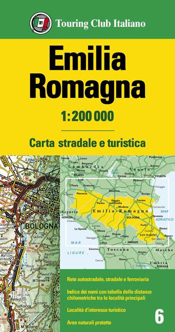 Emilia Romagna 1:200.000  - Libro Touring 2022, Carte turistiche d'Italia | Libraccio.it