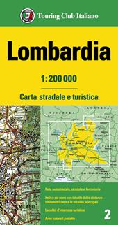 Lombardia 1:200.000. Carta stradale e turistica