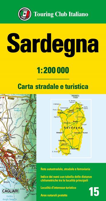 Sardegna 1:200.000  - Libro Touring 2024, Carte regionali 1:200.000 | Libraccio.it