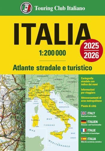 Italia. Atlante stradale e turistico 1:200.000. Ediz. multilingue  - Libro Touring 2024, Atlanti stradali | Libraccio.it