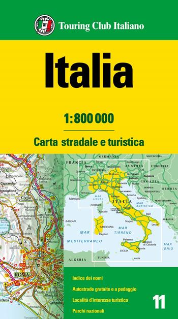 Italia 1:800.000  - Libro Touring 2025, Carte d'Europa 1:800.000 | Libraccio.it