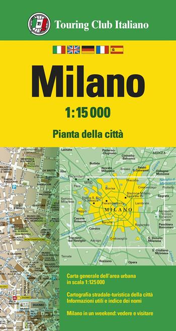 Milano 1:15.000  - Libro Touring 2025, Piante di città | Libraccio.it