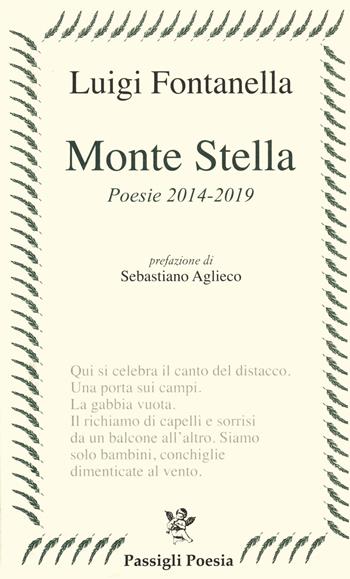 Monte Stella (poesie 2014-2019) - Luigi Fontanella - Libro Passigli 2020, Passigli poesia | Libraccio.it