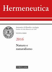 Hermeneutica. Annuario di filosofia e teologia (2016). Natura e naturalismo