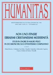 Humanitas (2021). Vol. 1: Non uno itinere. Ebraismi cristianesimi modernità.