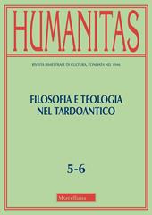 Humanitas (2024). Vol. 5-6: Filosofia e teologia nel tardoantico