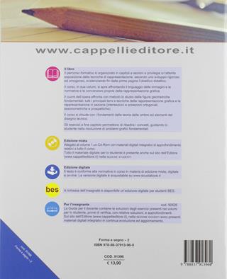 Forma e segno. Corso di disegno. Per le Scuole superiori. Vol. 2  - Libro Cappelli 2019 | Libraccio.it