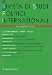 Rivista di studi politici internazionali (2014). Vol. 3