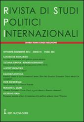 Rivista di studi politici internazionali (2014). Vol. 4