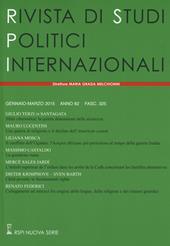 Rivista di studi politici internazionali (2015). Vol. 1