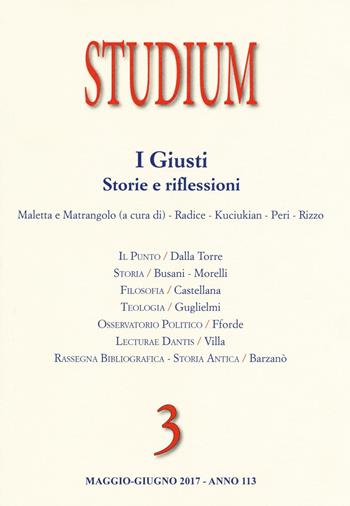 Studium (2017). Vol. 3: giusti. Storie e riflessioni, I.  - Libro Studium 2017 | Libraccio.it