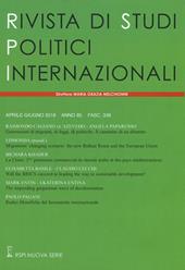 Rivista di studi politici internazionali (2018). Vol. 2
