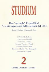 Studium (2019). Vol. 2: Una «seconda» Repubblica? A venticinque anni dalle elezioni del 1994