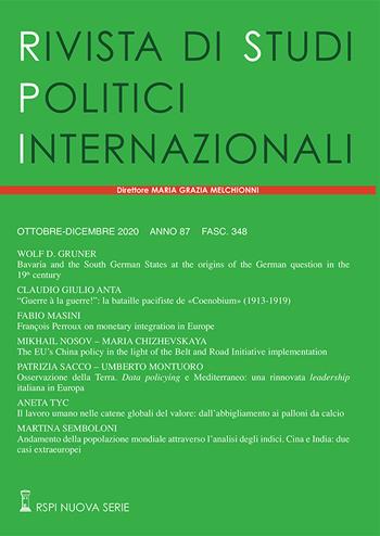 Rivista di studi politici internazionali (2020). Vol. 4  - Libro Studium 2021 | Libraccio.it