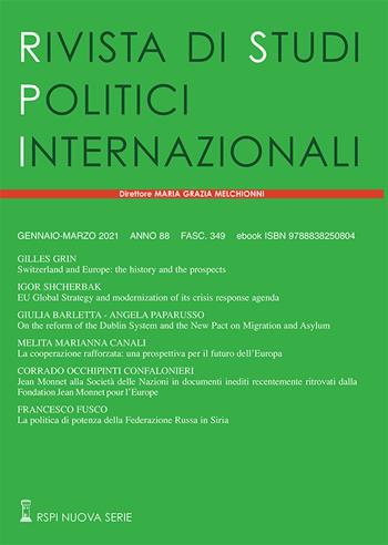 Rivista di studi politici internazionali (2021). Vol. 1  - Libro Studium 2021 | Libraccio.it