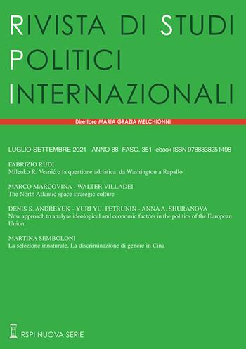 Rivista di studi politici internazionali (2021). Vol. 3  - Libro Studium 2022 | Libraccio.it
