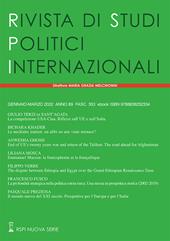 Rivista di studi politici internazionali (2022). Vol. 1