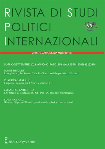 Rivista di studi politici internazionali (2023). Vol. 3  - Libro Studium 2024 | Libraccio.it