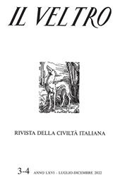 Il Veltro. Rivista della civiltà italiana (2022). Vol. 3-4: Luglio-dicembre