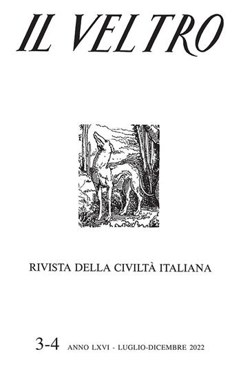 Il Veltro. Rivista della civiltà italiana (2022). Vol. 3-4: Luglio-dicembre  - Libro Studium 2023 | Libraccio.it