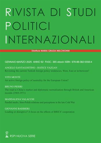 Rivista di studi politici internazionali (2025). Vol. 1  - Libro Studium 2025 | Libraccio.it