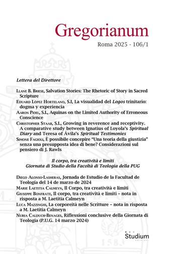 Gregorianum (2025). Vol. 1  - Libro Studium 2025 | Libraccio.it