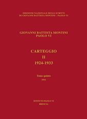 Carteggio. 1924-1933. Vol. 5: 1931