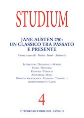 Studium (2025). Vol. 4: Jane Austen 250: un classico tra passato e presente