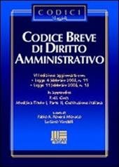 Codice breve di diritto amministrativo